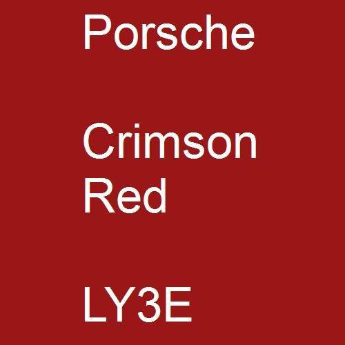 Porsche, Crimson Red, LY3E.